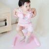 Adjustable Baby Shower Stand with Anti-Slip Base, Hug Bath Tower for Standing Up Themselves, 6-18 Months Toddler Shower Stand Support, Bathing Seat Chair Handle, Free Mother Hands