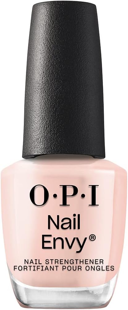 OPI Nail Envy Nail Polish, Strong Nail Strengthener Treatment For Strong Nails, Vegan Nail Repair and Strenght for Damaged Nails, Pink Nail Polish Bubble Bath 15ml