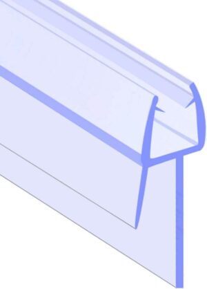 ECOSPA Bath & Shower Screen Seal Strip for 4-6mm Straight or Curved Glass Shower Doors - Prevents Leaks Between Bath & Shower and Tray & Shower Screen • Seals Gap up to 25mm