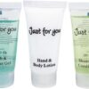 Travel Toiletries - Just for You Bath and Shower Gel 20ml (Pack of 100), REACH Compliant Hotel Shower Gels, Pleasant Fragrance, Hotel or Home Use, Dimensions 79(H) x 39(W) x 22(D) mm | GF949