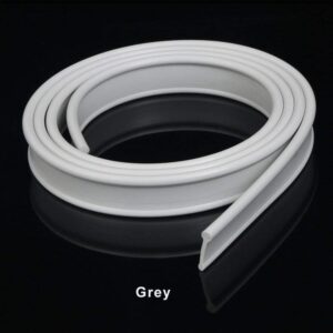 ZANOFIRA Grey Soft Rubber Shower Door Seal for Folding Bath Screen Seal Replacement 1200mm