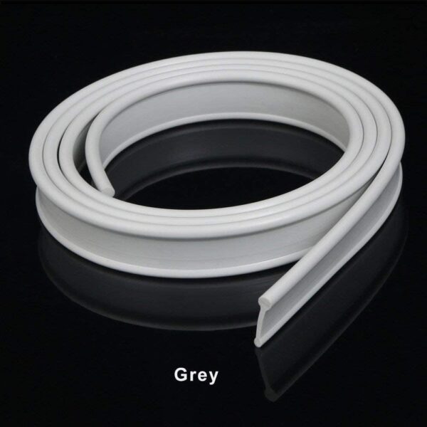 ZANOFIRA Grey Soft Rubber Shower Door Seal for Folding Bath Screen Seal Replacement 1200mm