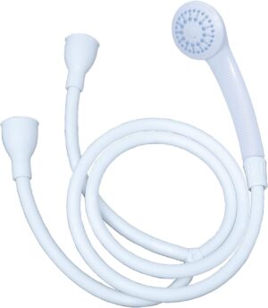 Home Flair Portable Shower | Push On Tap Shower Head and Hose | Shower Attachment for Bath Taps | | Dog Shower | Camping Shower (1.5M Long Will Fit a 2cm Wide Hot & Cold Tap)