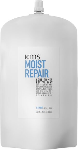 KMS MoistRepair Conditioner Pouch, 750ml for dry, damaged hair