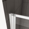 700x1400mm Pivot Shower Bath Screen 1 Fold Folding Bath Shower Screen