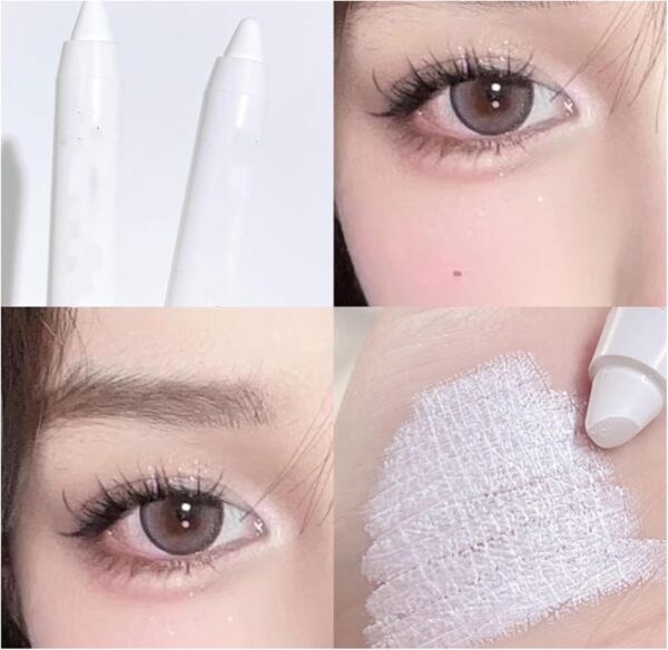 Brightening and Contouring Highlighter, Pearlescent Shiny Eyeshadow Makeup Pen, Long-lasting and Waterproof, Suitable for Women to Brighten and Shape (Eye and Face Makeup)