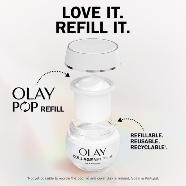 Olay Collagen Peptide Face Moisturiser Day Cream SPF 30, Skincare with Niacinamide 99% Purity and Antioxidant Vitamin E Advanced Anti Aging Skin Care: Strengthens, Restores, Hydrates, 50ml
