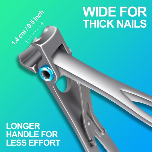 Toenail Clippers Set for Thick & Ingrown Hard Toenail Fingernail, 7PCS Nail Clippers and Professional Podiatrist Nail Cutter-Heavy Duty Stainless Steel Pedicure Toenail Scissors for Men Women (Black)