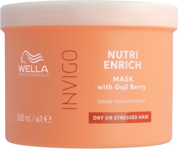 Wella Professionals Invigo Nutri-Enrich Conditioner for Dry Damaged Hair, Repair & Strengthen Dull Hair, Deeply Nourishing Hair Mask, 14.1 fl oz