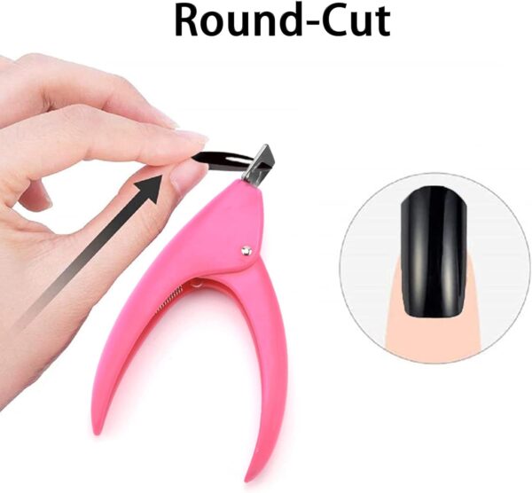 JeoPoom Nail Clipper, Acrylic Nail Tips Cutter, Professional Manicure Pedicure Trimmer Nail Care Tools(Pink)