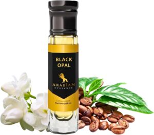 Arabian Opulence FR49 BLACK OPAL Concentrated Perfume Oil | Amber Vanilla Fragrance Roll on Bottle for Women | Long Lasting Oil Based Perfume | Alcohol-Free Perfume Body Oil (6ml)