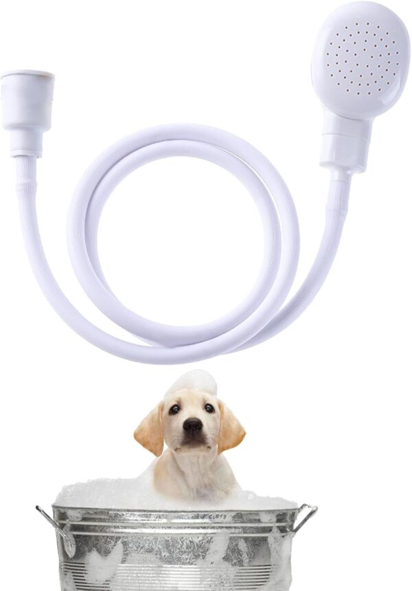 Shower Attachment for Taps, Portable Handheld Shower Head for Bath Taps, Shower Hose for Bath Taps with Fit Clamp Included, Shower Attachment for Taps, for Bathing Baby, Pet, Portable Dog Shower