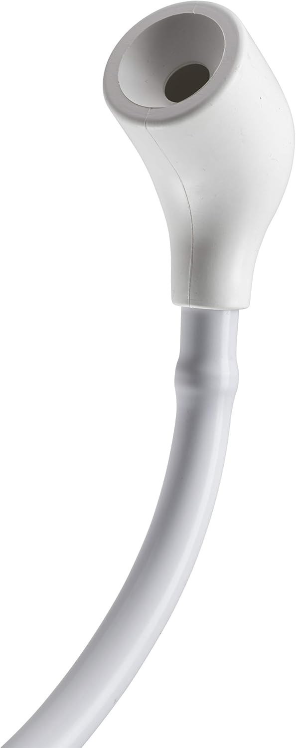 Croydex Freeway Plus Spray - Flexible Tap Shower Attachment for Bath Taps, Controllable Shampoo Spray, 1m Shower Hose for Bath Taps, Compatible with Most Round or Oval Basin Taps, White