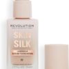 Makeup Revolution, Skin Silk Serum Foundation, Light to Medium Coverage, Contains Hyaluronic Acid, F7, 23ml