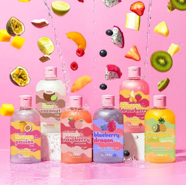 611JZ7ebm2L._AC_SL1012_.jpg Bubble T Cosmetics Coconut & Lime Smoothie Bath & Shower Gel, Packed with Fruity Extracts to Nourish & Hydrate Skin, 500ml