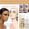 Find Back 2PACK TLM Flawless Colour Changing Warm Skin Tone Foundation,Naturally Blends Moisturizing Foundation Makeup,Long Lasting Poreless Liquid Cover Concealer SPF 15 for Face Makeup, Beige