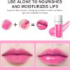 AOOWU Plumping Lip Oil Tinted, Moisturizing Lip Oil Long Lasting Nourishing Lip, Hydrating Lip Gloss Tint Lipstick for Women, Glitter Shine Liquid Lipstick, Lip Glaze Makeup Cosmetic