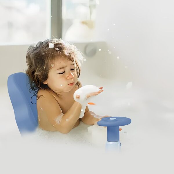 Hibtn Bath Seat 6 Months Plus, Bath Chair for Baby with Adjustable Backrest Suction Cup,Foldable Anti-Slip Baby Shower Chair,Portable Bathtub Seat for Sit Up Bathing Seat