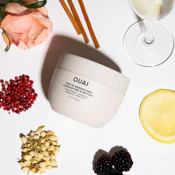 OUAI Fine to Medium Hair Treatment Masque - Hair Mask for Hair Repair, Hydration and Shine - With Shea Butter, Keratin and Panthenol - Paraben, Phthalate and Sulfate Free Hair Care - 236ml