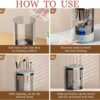 Electric Makeup Brush Cleaner, Cosmetic Brush Cleaner Portable Automatic Makeup Brush Cleaning Tool Fit For All Size Makeup Brush