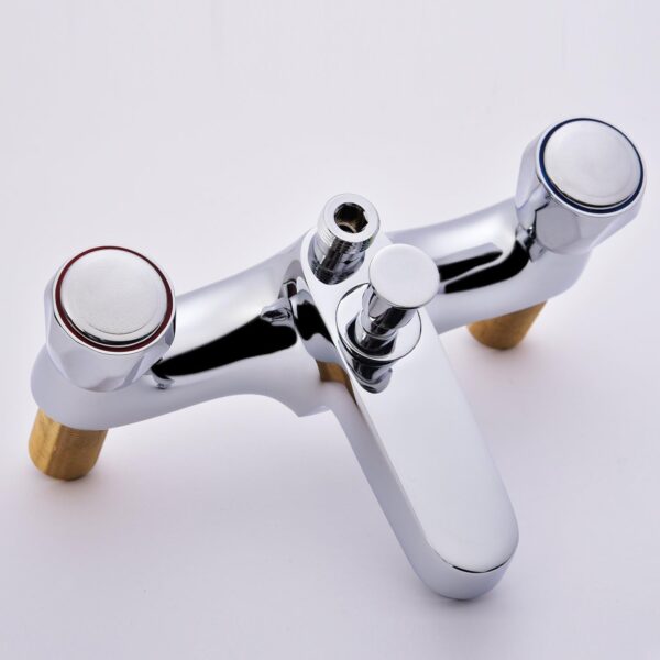 Hapilife Bathroom Bath Taps with Shower Attachment Mixers Chrome Brass Bath and Shower Taps