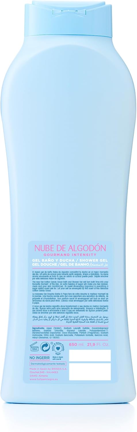 BLUE TULIPAN BATH GEL 650 ML COTTON CLOUD