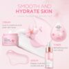Sakura Skin Care Sets & Kits, Skin Care For Teenage Girls, Skin Care Set For Pamper Teenage Girls Gifts,Facial Kit,Skincare Set,Cleanser,Toner,Serum,Cream,Mud Mask,Eye Mask,Lip Mask,Sleep Mask(24PCS)