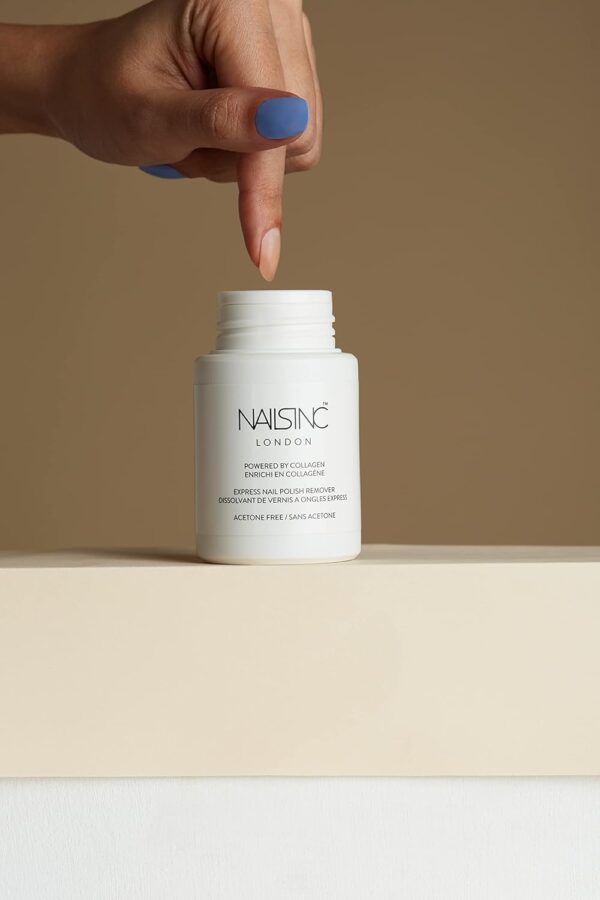 Nails.INC Nourish My Nails 2-Piece Nail Treatment Set – Vitamin C Cuticle Oil & Collagen Nail Polish Remover Pot, Hydrating & Strengthening Nail Care Duo, Vegan & Cruelty-Free Manicure Essentials