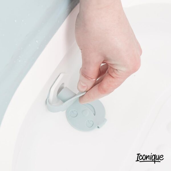 Iconique Collapsible Portable Folding Bath Tub | Portable Sauna, Freestanding, Shower, Cold Plunge Pool, Outdoor Pool, Ice Bathtub | 142cm x 60cm x 58cm | For Adults, Children, Pets, Dogs | Light Blue