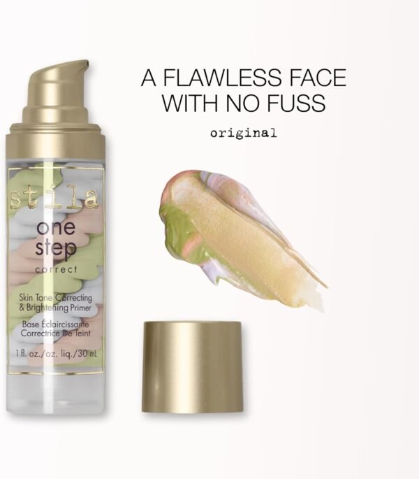 Stila One Step Correct Skin Tone Color Corrector – All in 1 Brightening Primer Serum & Make-up Primer for Even Skin - 30ml