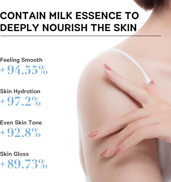 7 PCS Milk Skin Care Sets & Kits,Milk Skincare Set Gift for Teenage Girls, Gift Set with Cleanser, Eye Cream, Sunscreen, Brightening Cream, Hand Wax, Scrub, Skincare Gift Set for Women Wife Mom
