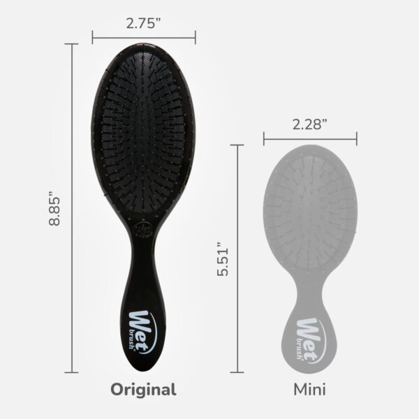 Wet Brush Original Detangling Hair Brush, Classic Black - Ultra-Soft IntelliFlex Bristles - Detangler Brush Glide Through Tangles With Ease For All Hair Types - For Women, Men, Wet & Dry Hair