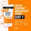 Neutrogena Clear & Defend Facial Scrub (1x 150ml), Oil-Free Face Scrub Suitable for Oily and Spot-Prone Skin, Facial Exfoliator with 2% Salicylic Acid Clinically Proven to Defend Against Breakouts