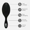 Wet Brush Original Detangling Hair Brush, Classic Black - Ultra-Soft IntelliFlex Bristles - Detangler Brush Glide Through Tangles With Ease For All Hair Types - For Women, Men, Wet & Dry Hair