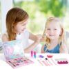 Aomig Kids Makeup Set for Girls, Non-Toxic Kids Cosmetics, 12PCS Princess MakeUp Kit, Washable Kids MakeUp Set Girl Toys, Christmas Halloween Birthday Makeup Gift for Girls