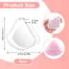 8 Pcs Powder Puffs Cases, Triangle Powder Puff Container Clear Makeup Sponge Protective Container Portable Beauty Blender Holder Reusable Dust-Proof Pocket Cosmetic Puff Box for Travel