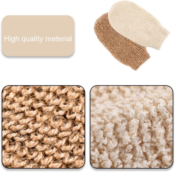 CHAOYUELYF 2 Pack Exfoliating Glove Bath Shower Glove Dead Skin Bath Scrub Mitten for Body Spa Massage Deep Exfoliating Mitt Bath Glove