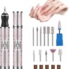 Neyared 4 Speed Electric Nail File with 18 Grinding Heads for Thick Toe Nails, Cordless Nails Drill for Nursing Peeling Removing Grinding Edge