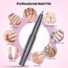 Xoali Electric Nail Files 25000RPM, Professional Nail Drill 12 in 1, Speed-Adjustable Efile Kit with Ceramic Bit for Nail Drill, Manicure and Pedicure Tools for Nail Art DIY, Home or Salon Use