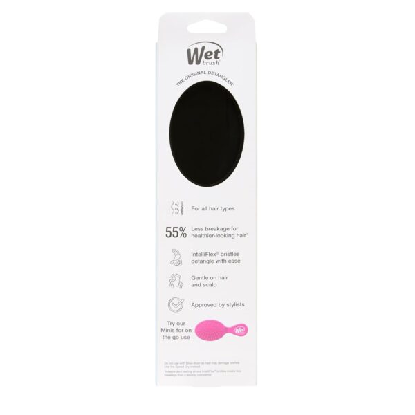 Wet Brush Original Detangling Hair Brush, Classic Black - Ultra-Soft IntelliFlex Bristles - Detangler Brush Glide Through Tangles With Ease For All Hair Types - For Women, Men, Wet & Dry Hair