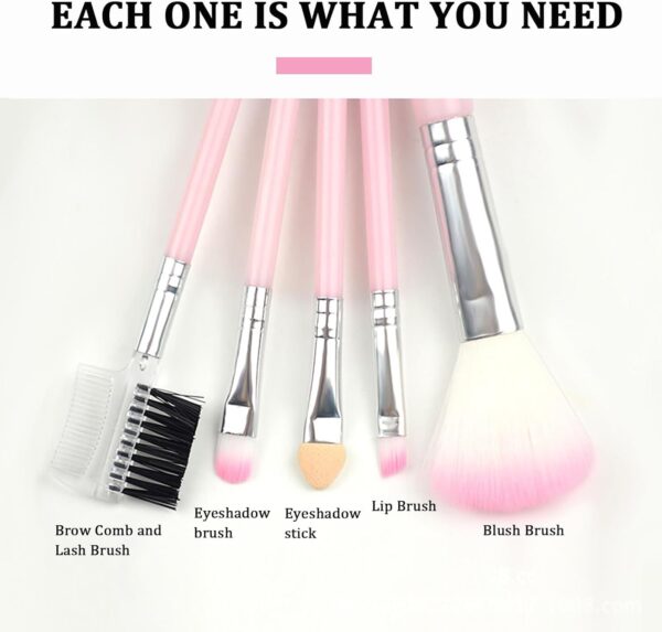 Complete Makeup Set for Women with 5PCS Brushes - Includes Mascara, Lipstick, Eyeshadows, Blusher Palette - Ideal for Teenage Girls and Beginners