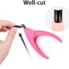 JeoPoom Nail Clipper, Acrylic Nail Tips Cutter, Professional Manicure Pedicure Trimmer Nail Care Tools(Pink)