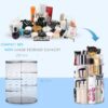 618fsehsIWL._AC_SL1000_.jpg Rotating Makeup Organizer 360 Degree Adjustable Cosmetic Storage Makeup Spinning Holder Storage Rack with 7 Layers Large Capacity , Display Stand Box Perfect for Dresser Bedroom Bathroom (Transparent)