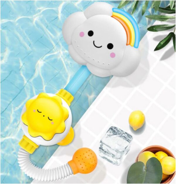 Baby Shower Toy Bath Spray Water Shower Toy for Toddlers Cloud Rainbow Water Faucet for Kids Baby Bath Toys, Tub Toys, Bathtub, Head