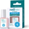 Nailner Ultimate Nail Strengthening Treatment – Nail Polish Strengthener for Damaged Nails – Scientifically Developed to Revitalise, Nourish & Fortify Nails – Glossy Light-Rose Nail Varnish – 10ml