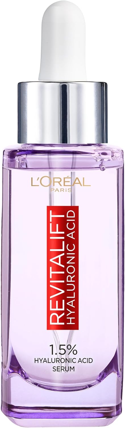 L'Oreal Paris Revitalift Filler [+Hyaluronic Acid] Serum, 1.5% Pure Concentrated Hyaluronic Acid Dropper Serum, 30ml