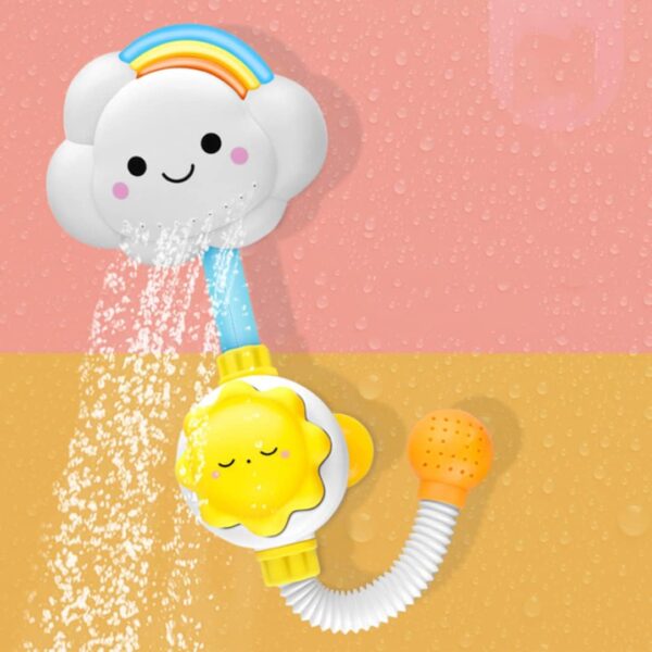 Baby Shower Toy Bath Spray Water Shower Toy for Toddlers Cloud Rainbow Water Faucet for Kids Baby Bath Toys, Tub Toys, Bathtub, Head