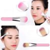 ZHIYE Children Makeup Brushes, 7Pcs Makeup Brush Set Foundation Eyebrow Eyeliner Brush Cosmetic Concealer Brushes for Kids Girls, Women trave - Pink with case