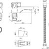 ENKI, Quest, BBT0256, Chrome, Bath Shower Mixer Taps & Shower Attachment, Solid Brass, Easy Clean, Modern Design, Compression Valves, Easy to Install