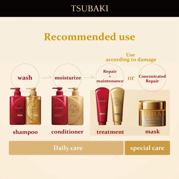 Tsubaki Premium Volume Repair Conditioner Refill 600 ml – Restore and Volumize Hair with Premium Japanese Formula